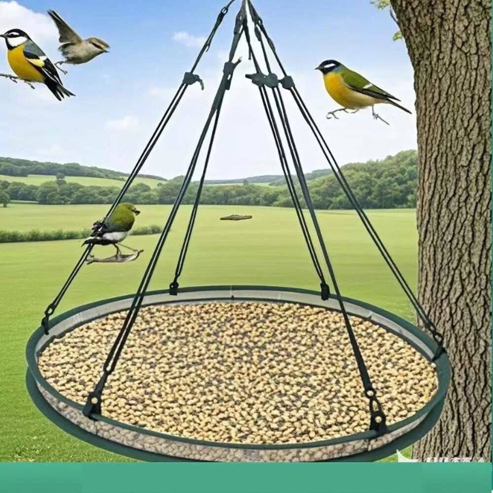 INF Outdoor Vogelfutterhaus Samenfangnetz - 2er Pack Fiberglasnetz für hängende Vogelfutterhäuser M