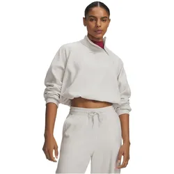 UNDER ARMOUR Performance Fleece 1/4-Zip Sweatshirt Damen 110 - summit white/summit white M