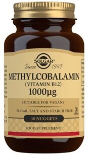 SOLGAR METHYLCOBALAMIN 1000 µg (B12) Kosttilskud 30 stk