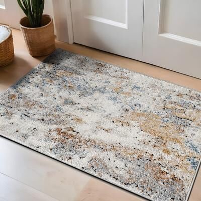 World Rug Gallery Muted Multi-Tonal Abstract Area Rug