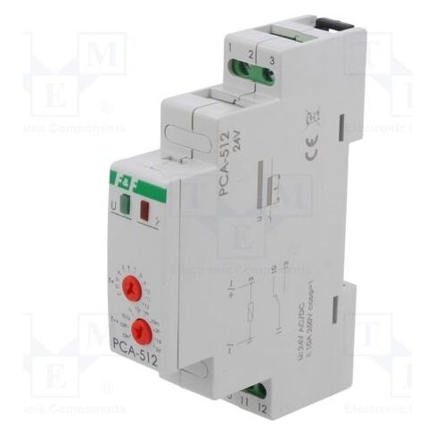 F&R Zeitrelais 1P 10A 0,1sec-576h 24V AC (PCA-512 24V)