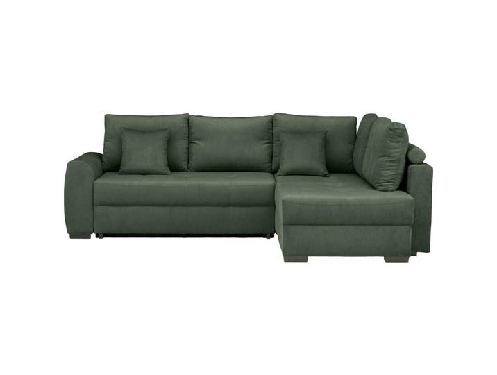 Stylife Ecksofa, Dunkelgrün, Kunststoff, Füllung: Schaumstoffflocken, seitenverkehrt montierbar, L-Form, links montierbar, rechts montierbar, 265x182 cm, Hocker erhältlich, Rücken echt, Wohnzimmer, Sofas & Couches, Wohnlandschaften, Ecksofas