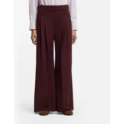 BOSS für Damen. 50553595 Dunkelbraune Takora-Hose (34), Lässig, Wolle, Klassisch