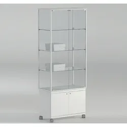 Glas Vitrine mit Unterschrank 2 Türen JT-A71MP