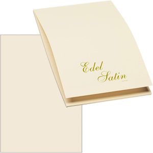 Rössler-Papier Briefpapier Edel Satin ivory, A4, 100 g/m², 40 Blatt