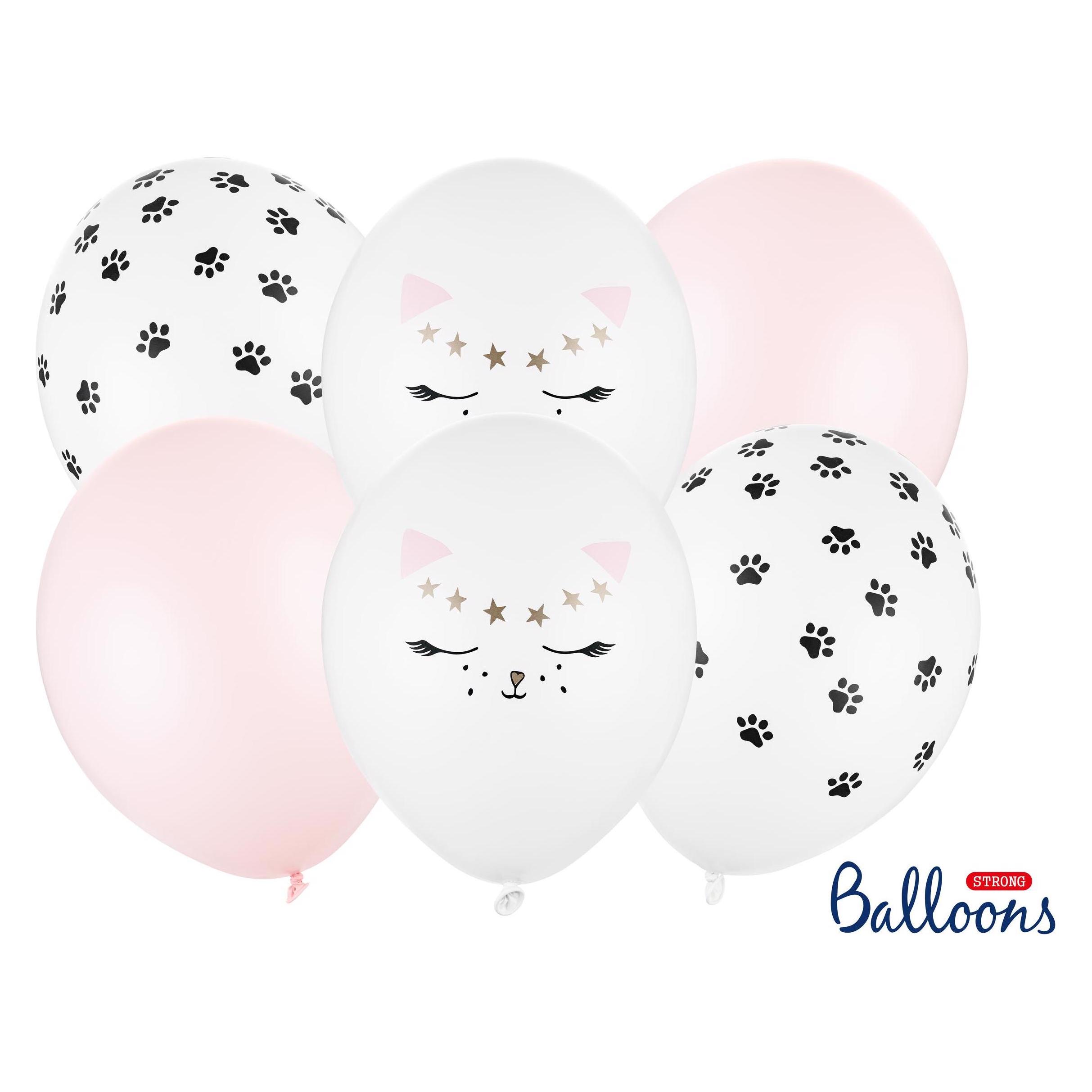 Partydeco Ballonstrauss Katzen (6x) (SB14P-306-000-6)