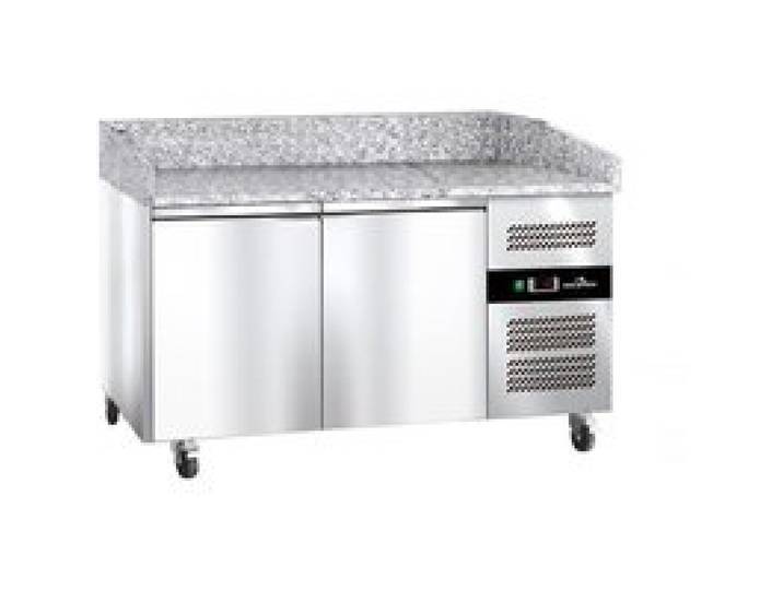 Meuble à pizza réfrigéré Tropicalisée avec granit 2 portes PREMIUM - GOLDINOX