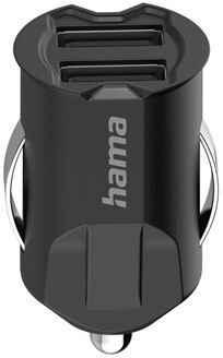 Hama Carregador Isqueiro  2xUSB 2.1A Preto