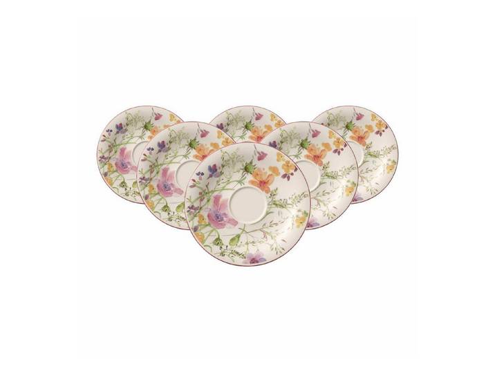 Villeroy & Boch Untertasse Mariefleur Basic Frühstücksuntertassen ø 19 cm, (6 St)