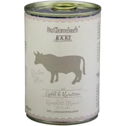 Dr. Clauder's BARF Komplett Menü 800g Dosen Hundenassfutter Sparpaket 12 x 800 Gramm Rinderteller