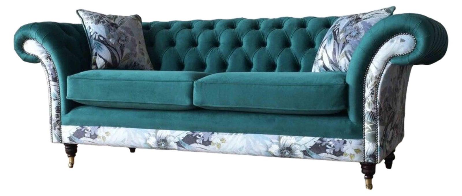 Turks Design Chesterfield 3-Zits Sofa in Klassieke Textiel