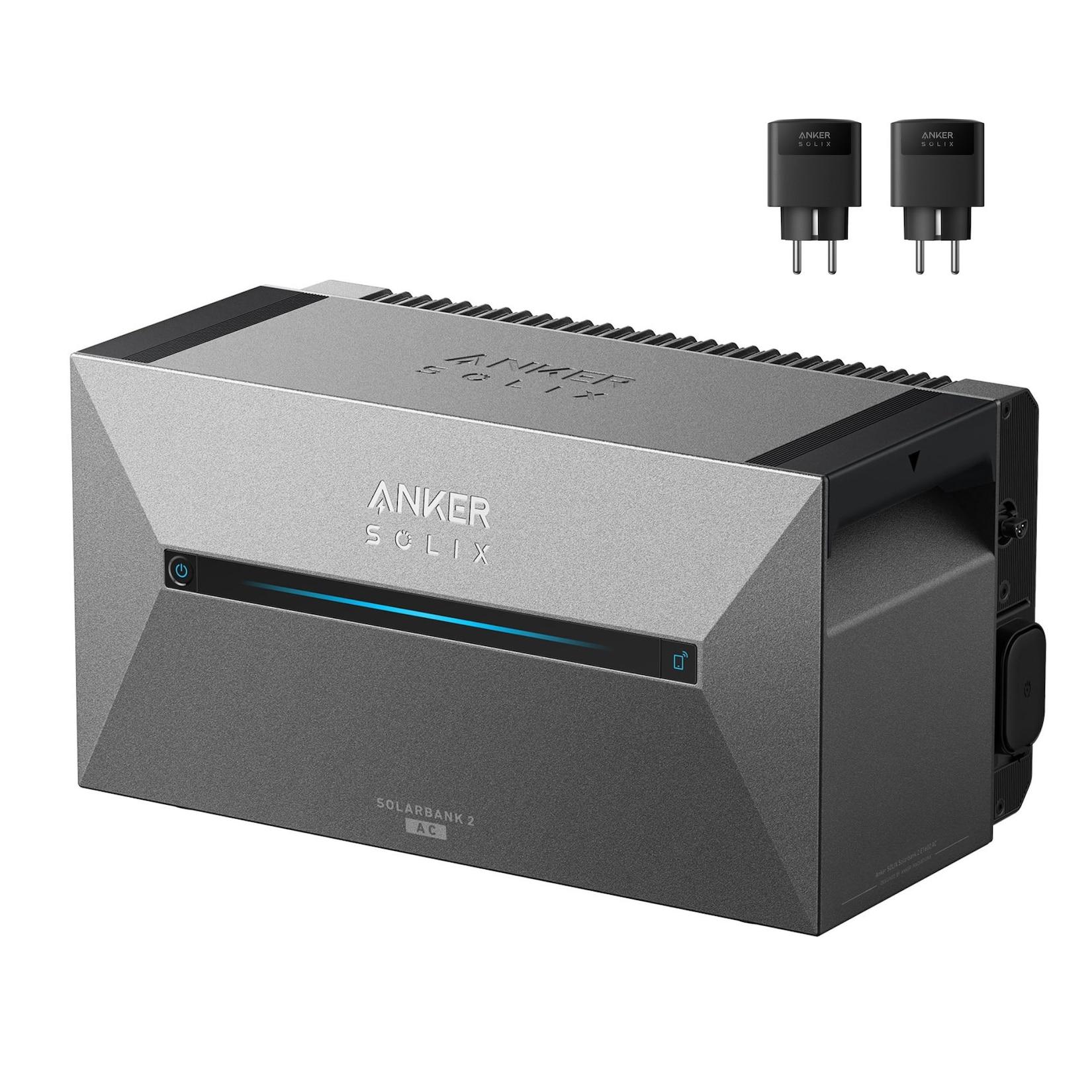 Anker SOLIX Solarbank 2 E1600 AC, Speicher für Balkonkraftwerk, 1,6kWh, mit smart plug Gen 2