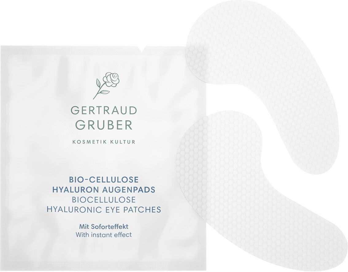 GERTRAUD GRUBER HYDRO WELLNESS PLUS Bio-Cellulose Hyaluron Augenpads (4 Paar)