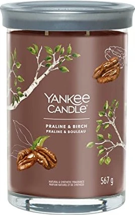 YANKEE CANDLE Signature Glas 2 Dochte Praline & Birch 567 g