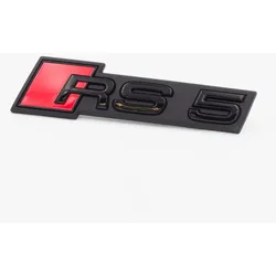 Original Audi RS5 Schriftzug Emblem Logo Schwarz Front Kühlergrill