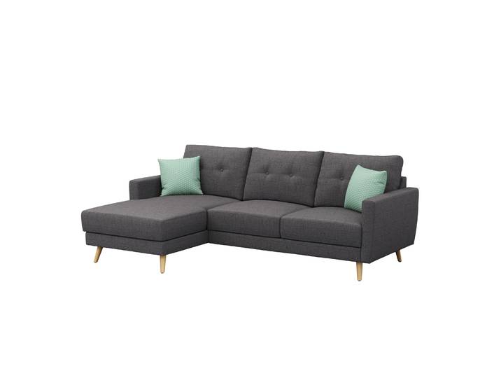 Ecksofa MANDY links anthrazit
