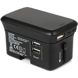 RealPower travelcharge-4k (4000 mAh), Powerbank, Schwarz