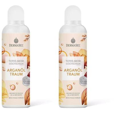 Dermasel Totes Meer Duschschaum Arganöl Traum 2x 2x200 ml Schaum