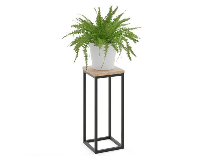 LAMO Manufaktur 50 cm Support Plantes Porte-plantes Interieur Cadre Noir Piédéstal pour Plantes