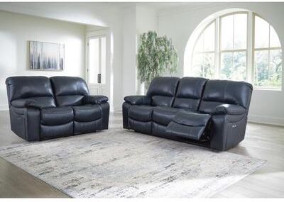 "Signature Design by Ashley Leesworth Blue 2-Piece Upholstery Package - 88""W x 41""D x 41""H"