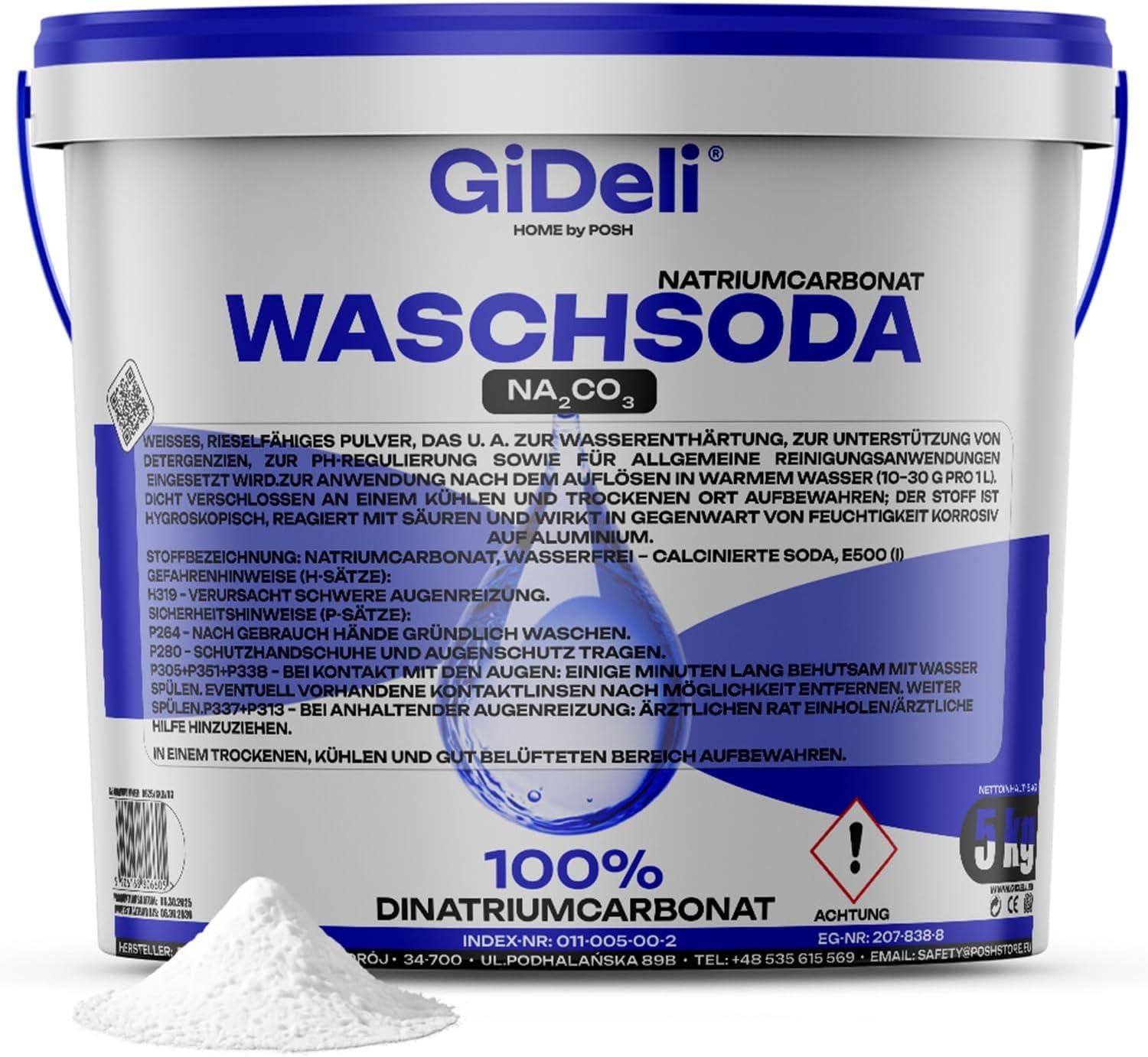 GiDeli Waspoeder 5 kg Natriumcarbonaat