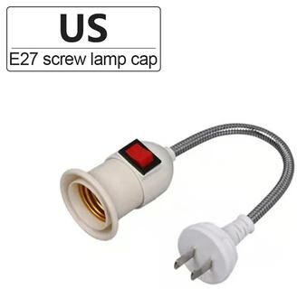 Uplift Essentials Direct Plug In Rotary Lamp Holder With Switch For E27 Bulb Socket style B Us