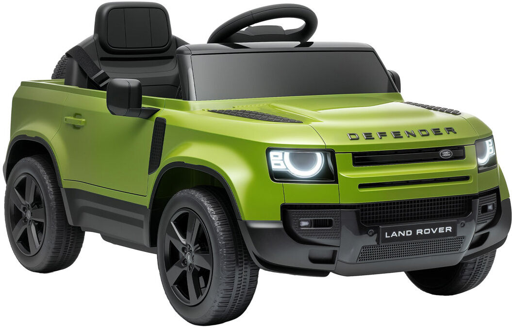 HOMCOM AIYAPLAY Land Rover Defender Licensed 12V Kids Ride on Car w/ Remote Green