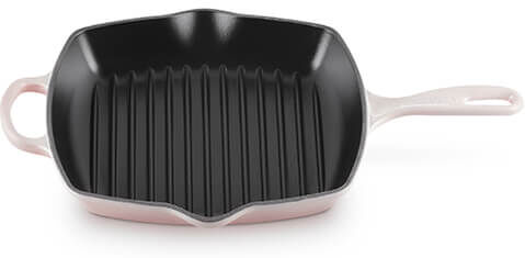 Le Creuset Signature Shell Pink Cast Iron 26cm Square Grillit
