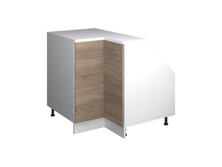 Vicco Dachschrägen-Eckschrank Rion, Sonoma/Weiß