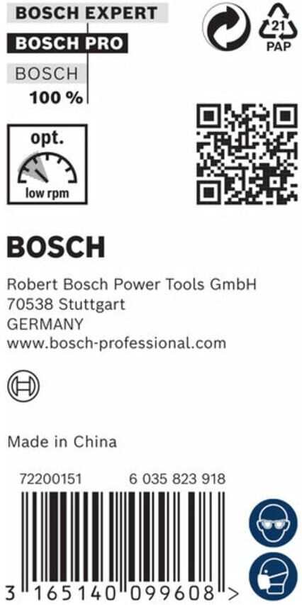 Bosch Maschinenholzbohrer M-Spitze 20 x 250 mm d 10 mm (2608597194)