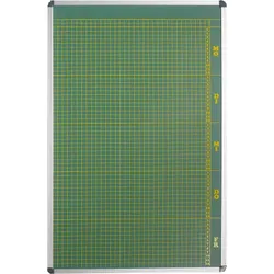 Plantafel mit Personalplan und Stundenraster aus beschreibbarer Premium Stahlemaille blau