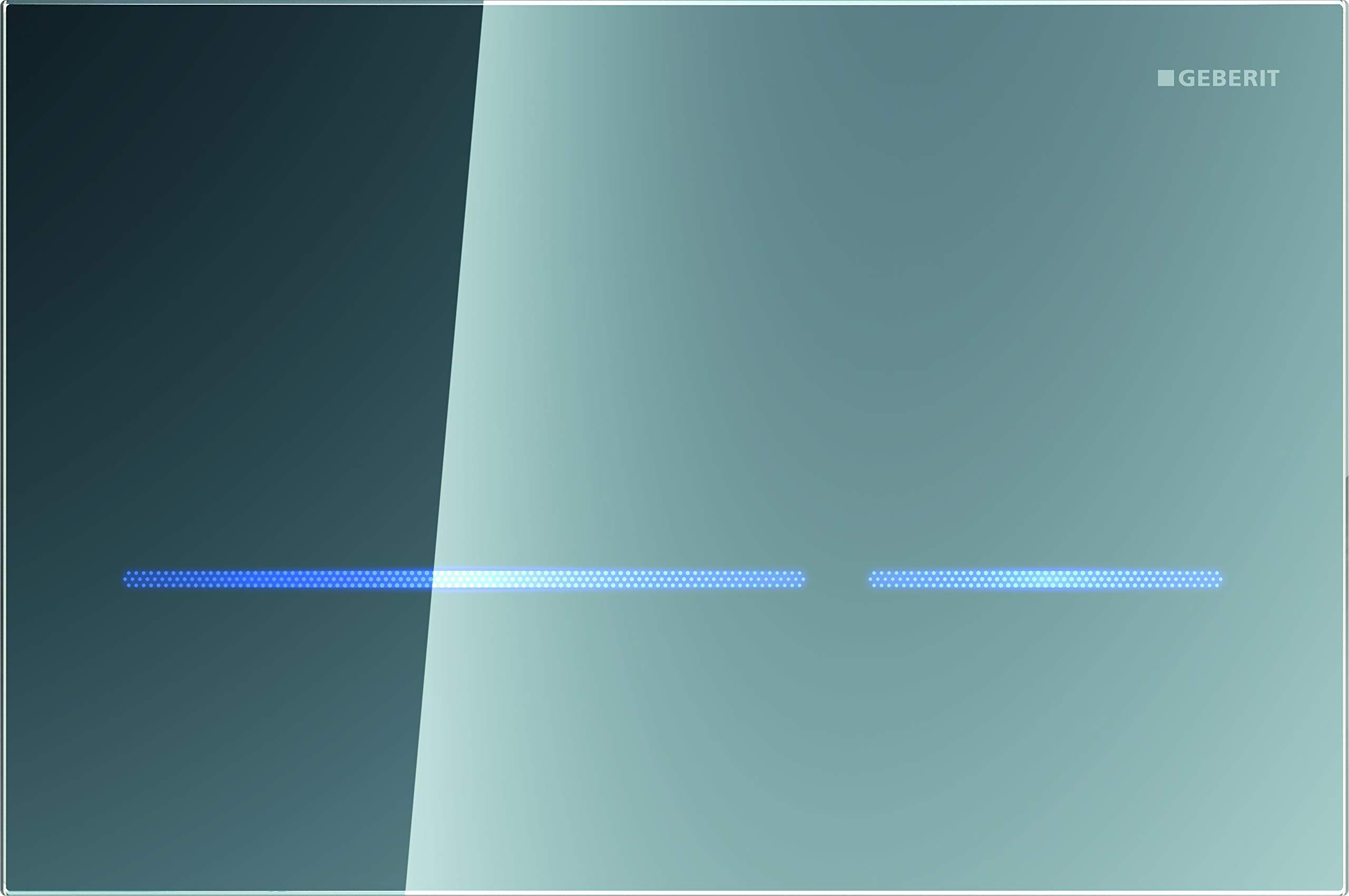 Bedienungsplatte Sigma 80, verspiegeltes Glas, 2-Mengen-Spülung