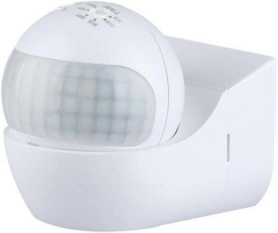 Draadloze Infrarood Bewegingssensor met 180 graden detectie en dimfunctie - Wit