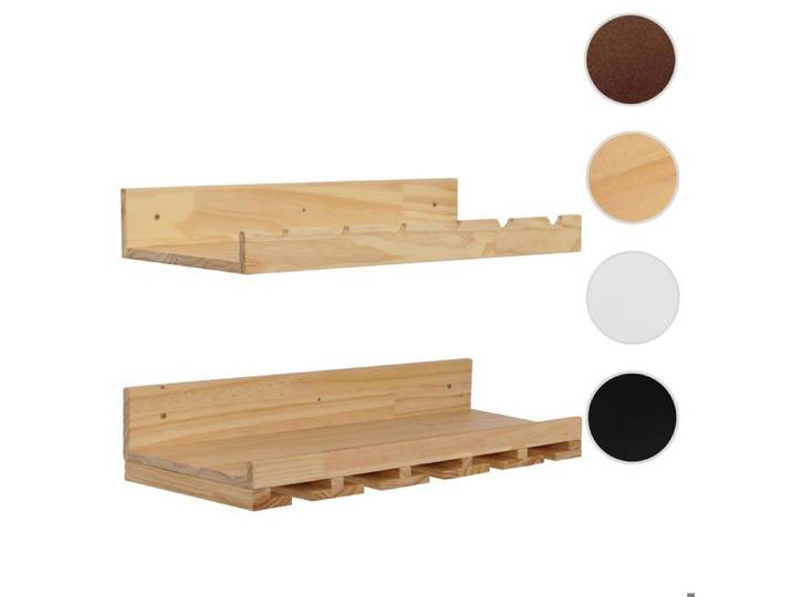 Lot de 2 casiers à bouteilles MCW-P22 certifiés MVG 61 x 28 cm - naturel