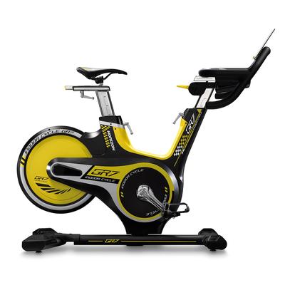 Speedbike HORIZON FITNESS "GR7", gelb (gelb schwarz), Heimtrainer, ohne Unterlegmatte, B:56cm H:100cm L:132cm