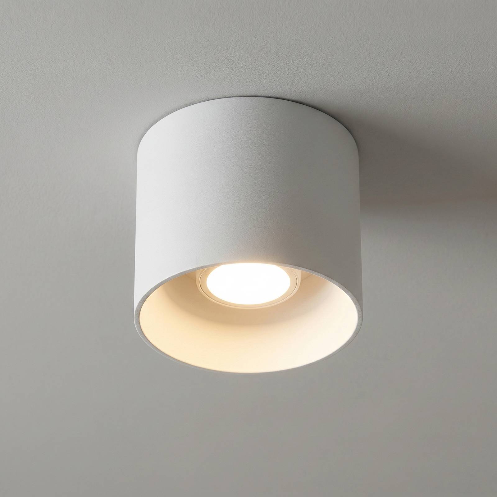 Wever & Ducré Lighting Loftslampe Ray, dæmpbar, Hvid/opal, Stue/spisestue, Aluminium, Moderne