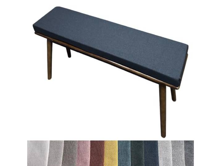 Sitzauflage Bank Wasserdicht & Uv-Schutz 115x125cm Dunkelblau Bankkissen Sitzauflage Wasserabweisend, Pflegeleicht & Weich Gepolstert Mit Bändern Für Eine Esszimmerbank