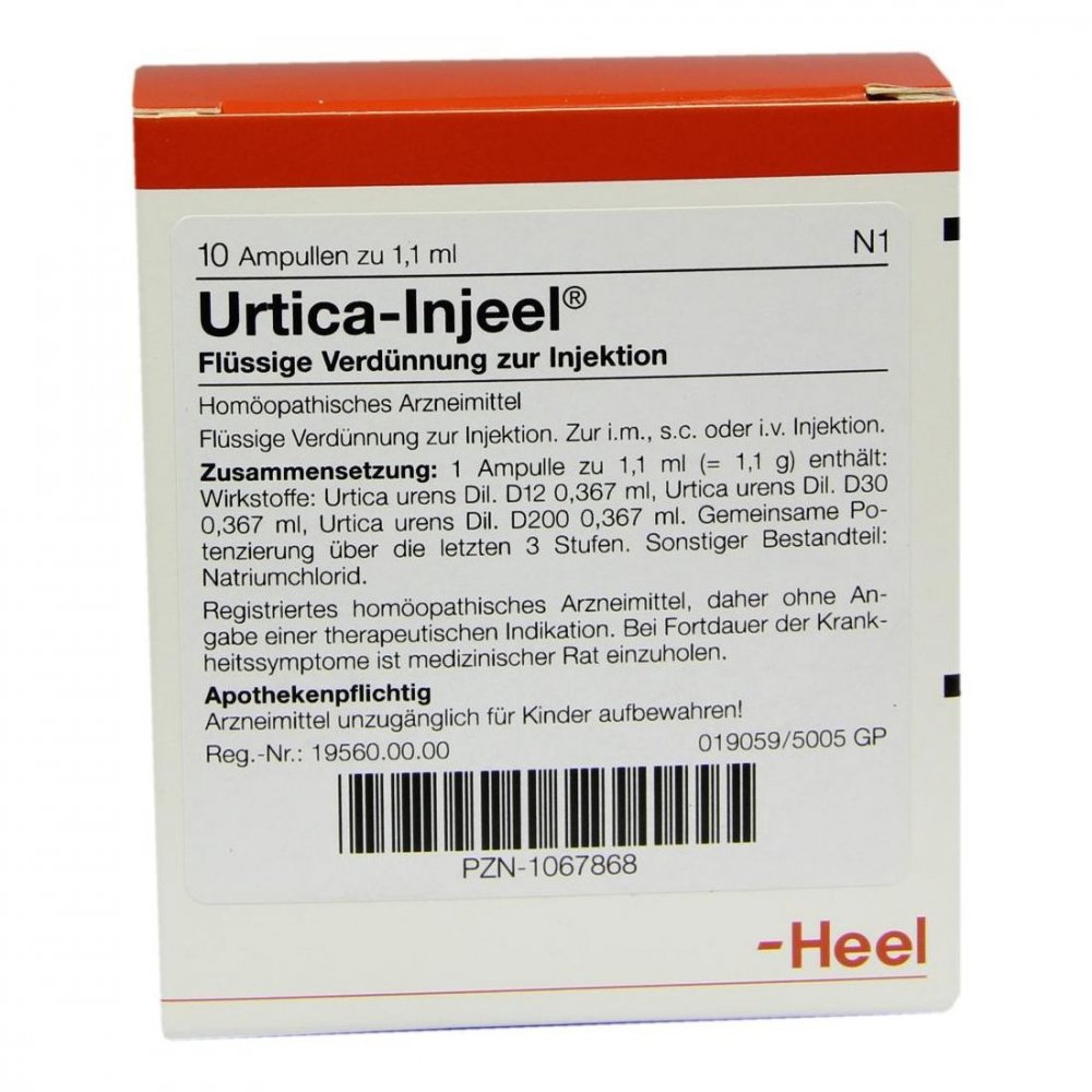 Biologische Heilmittel Heel GmbH Urtica Injeel Ampullen 01067868