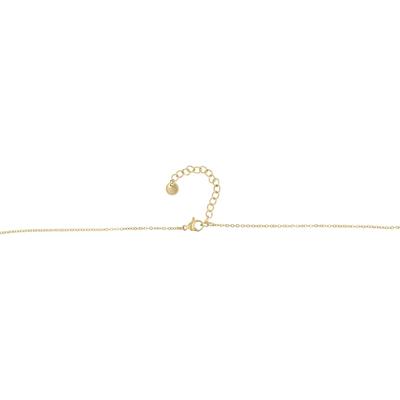 Kette ohne Anhänger ADELIA´S "Halskette – Kreuz aus Edelstahl 43 cm", gold, Halsketten, Damen, 43cm, Edelstahl, Eine schöne Geschenkidee für jeden Anlass
