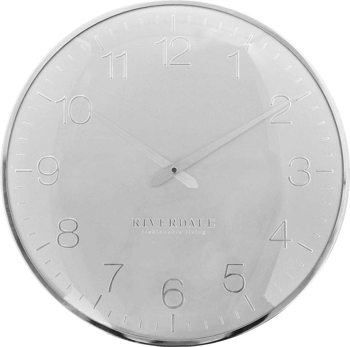 Riverdale Wandklok Ritz Zilver 40 cm