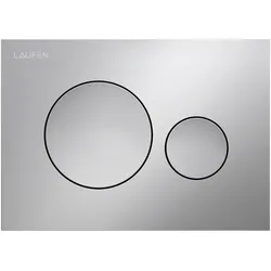 LAUFEN INEO Betätigungsplatte Moon, für WC-Element, Zweimengenbetätigung, H9001140070001, Farbe: Chrom Matt