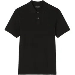 Marc O'Polo Herren Poloshirt, kurzarm - Small-Logo, Regular Fit, Piqué-Struktur Schwarz / L