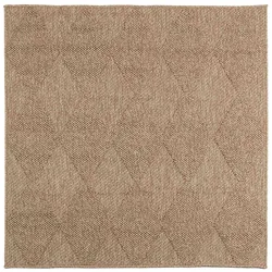 vidaXL Bereichsteppiche Quadratisch HUARTE Natur 120 x 120 cm