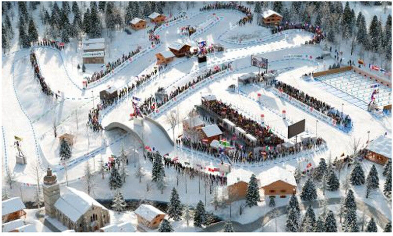 Multivers Biathlon Crystal Globe - Extension Double pistes 3D Annecy Le Grand-Bornand