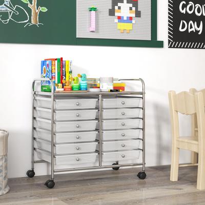 Lirago 12 Drawers Rolling Storage Cart for Home and Office