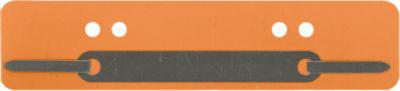 Schäfer Shop Select Heftstreifen, Polypropylen, orange, DIN A5, Metall-Deckleiste