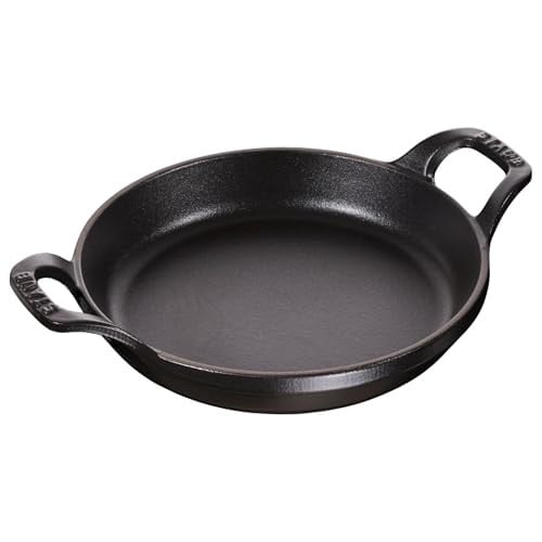 STAUB Ronde ovenschaal van gietijzer, 20 cm, 0,75 l, Zwart