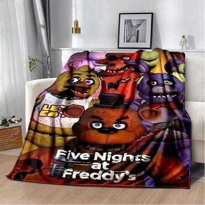 Uplift Picks FNAF Freddy Flannel Throw Blanket Soft Horror Game Bed Cover 02 180x220 Cm