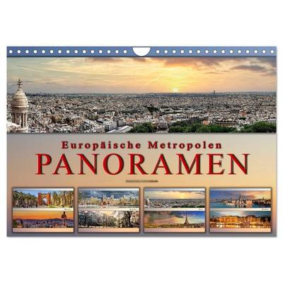 Europäische Metropolen - Panoramen (Wandkalender 2026 DIN A4 quer), CALVENDO Monatskalender