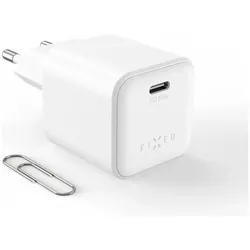 Fixed nabiječka,mini,USB-C,FIXCG65M-C-WH (65 W, 1 Port), USB Ladegerät, Weiss